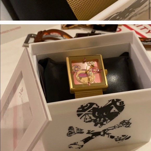 Tokidoki donutella amazing gold mesh watch - Picture 2 of 8